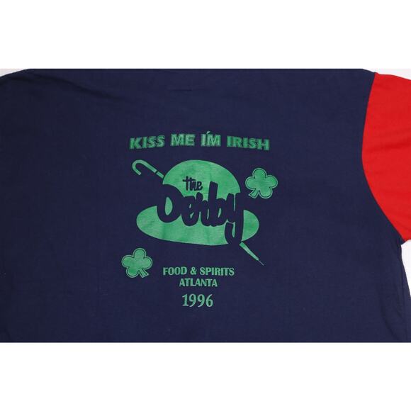 The Derby Pub Atlanta Vintage 1996 Button-Up Kiss me im Irish Shirt by Logo 7 XL - Picture 8 of 8
